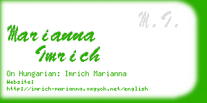 marianna imrich business card